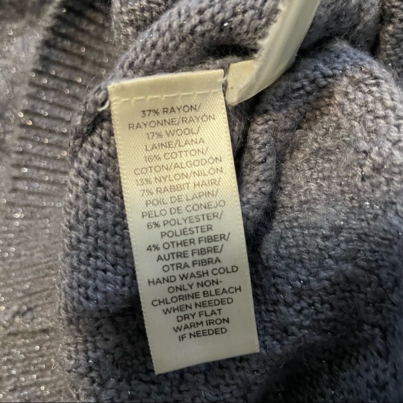 LOFT Shimmer Cable Knit Sweater - Picture 4 of 4